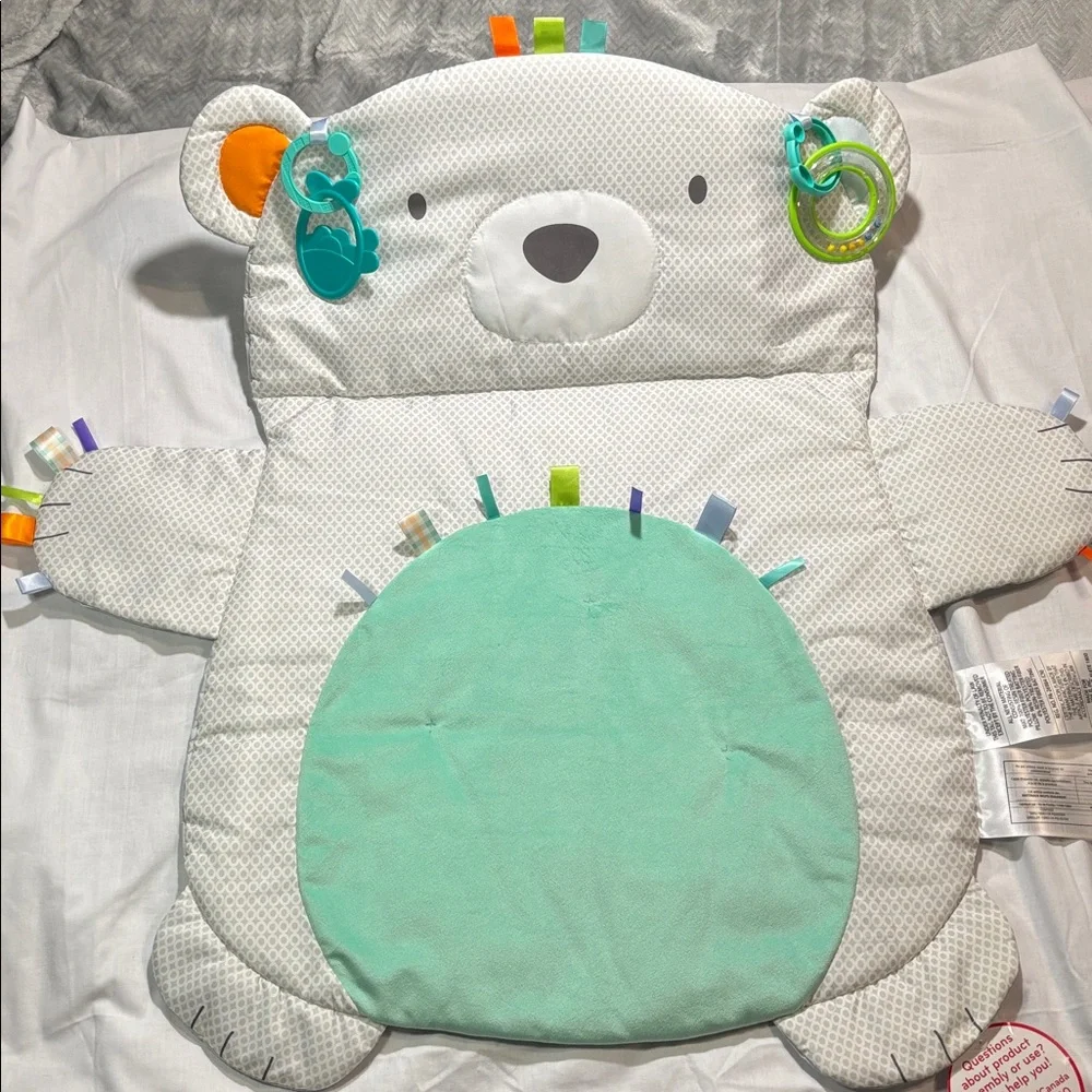 Polar Bear Tummy Time Baby Play Mat by Bright Starts and “Cuddle Bug” Book - Picture 2 of 3